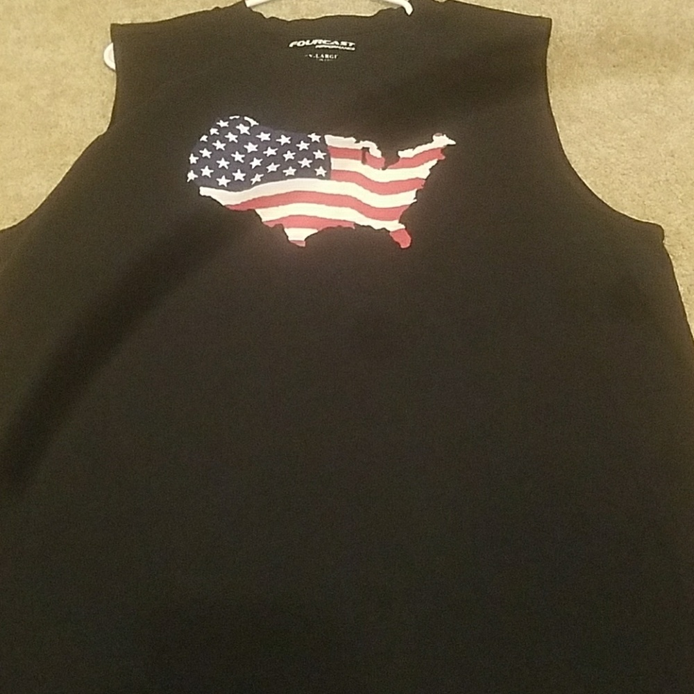 Mens Sleeveless America shirt